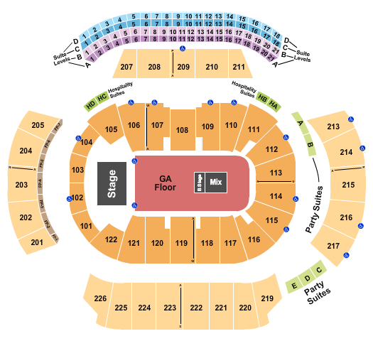 Wwe State Farm Arena Seating Chart