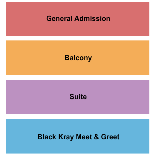 Phoenix Concert Theatre Seating Chart: GA/Balcony/Suite