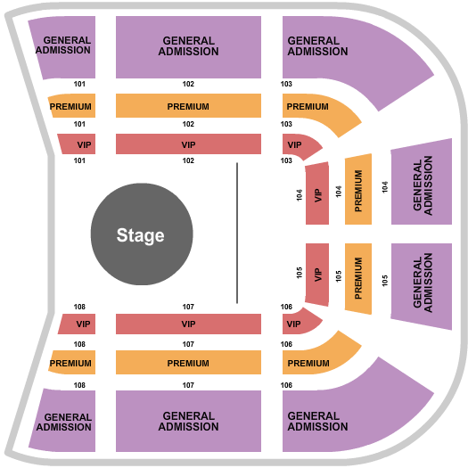 Circus Grounds at Phoenix Raceway Seating Chart: Nuclear Circus