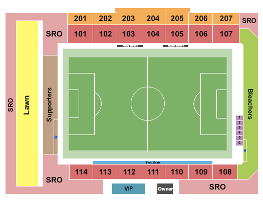 Phoenix Rising FC Stadium Seating Chart