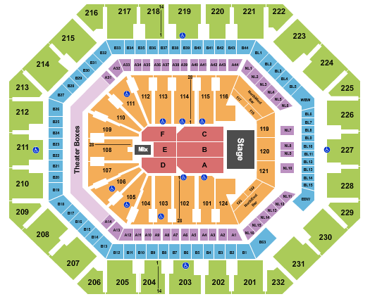 Footprint Center Seating Chart: Gabriel Iglesias