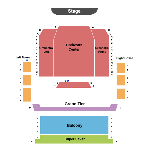 Pickard Theater At Bowdoin College Seating Chart: End Stage
