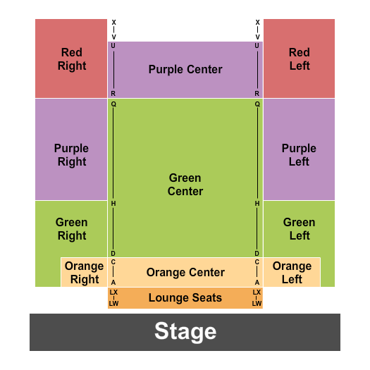Pickens County Performing Arts Center Seating Chart: Endstage 2