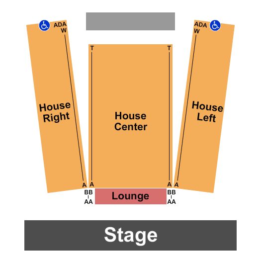Pickens County Performing Arts Center Seating Chart: Endstage RSV
