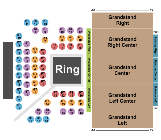 Pickering Casino Resort Seating Chart: Boxing 2