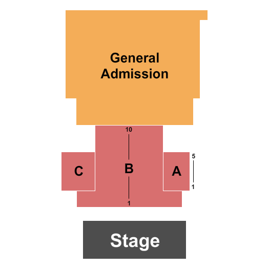 Piedmont Hall Seating Chart: End Stage 2