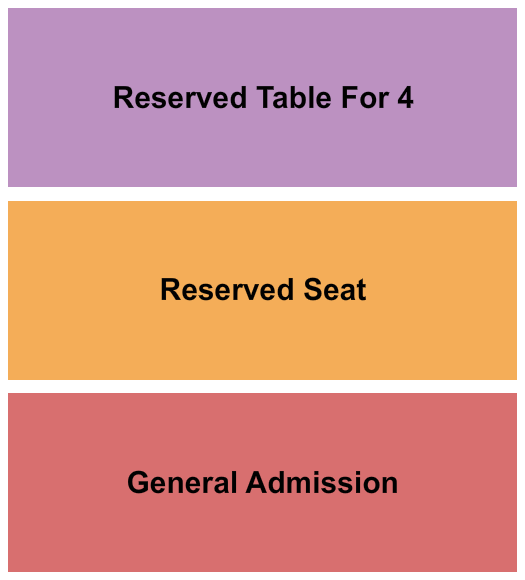 Pieres Entertainment Center Seating Chart: GA/Reserved