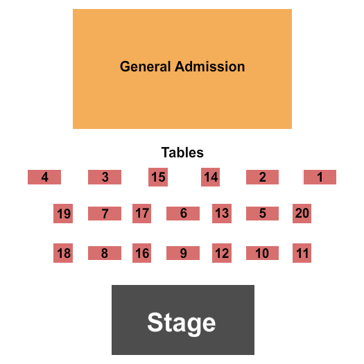 Pig Pen BBQ Seating Chart: Endstage Tables