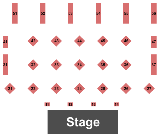 Pines Dinner Theatre Seating Chart: Endstage