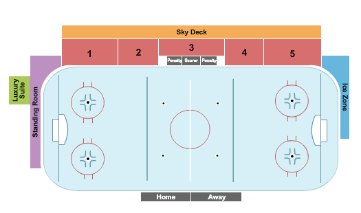 Piney Orchard Ice Arena Seating Chart: Hockey