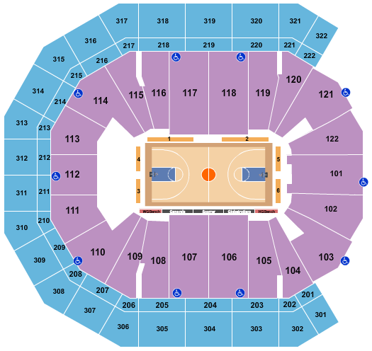 Pinnacle Bank Arena Seating Chart: Basketball - Globetrotters