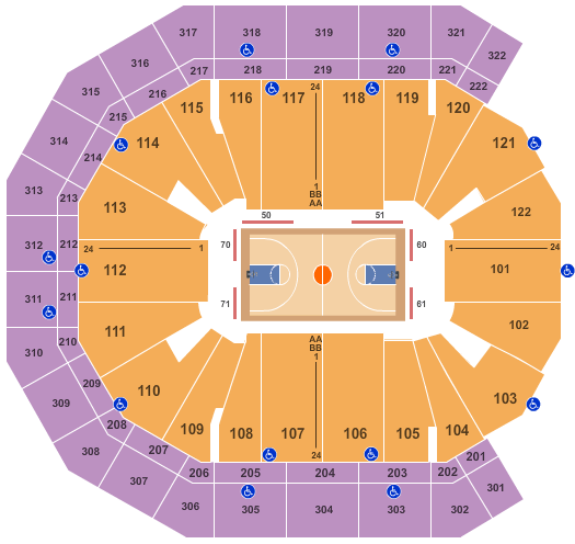 Michigan Basketball Seating Chart