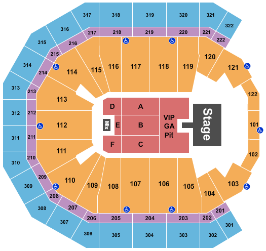 Pinnacle Bank Arena Seating Chart: Cody Johnson