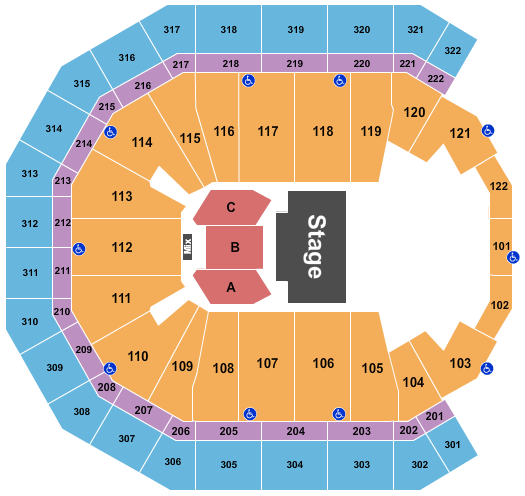 Pinnacle Bank Arena Seating Chart: Half House