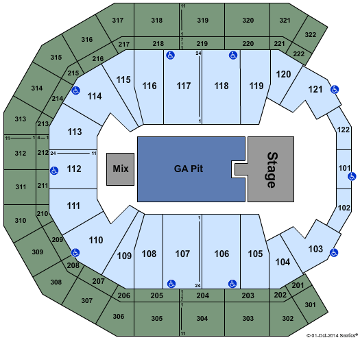 The Linc Seating Chart