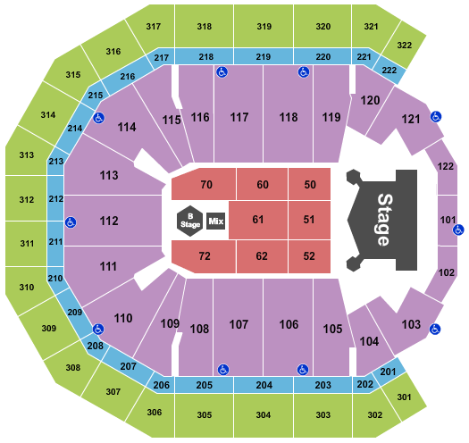 Staples Center Pink Seating Chart