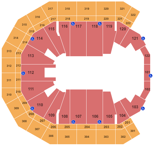 Pinnacle Bank Arena Seating Chart: Open Floor