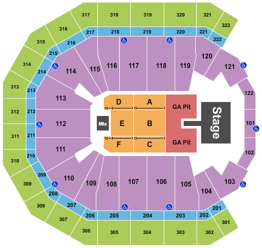 Pinnacle Bank Arena Seating Chart: Parker McCollum