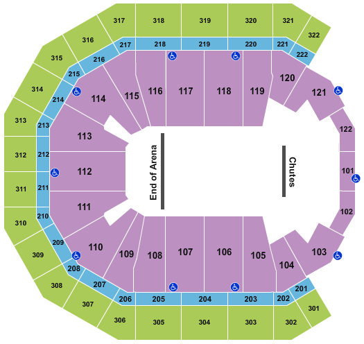 Pinnacle Bank Arena Seating Chart: Rodeo 2