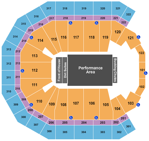 Pinnacle Bank Arena Seating Chart: Rodeo 2