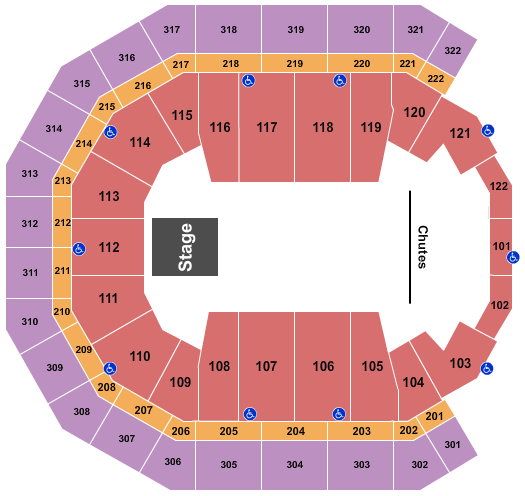 Pinnacle Bank Arena Seating Chart: Rodeo