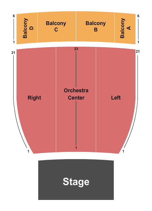 Pitman Theatre At Alverno College Seating Chart: End Stage