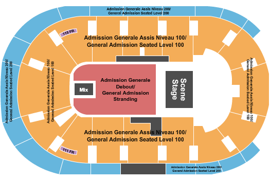 Place Bell Seating Chart: Endstage GA 3