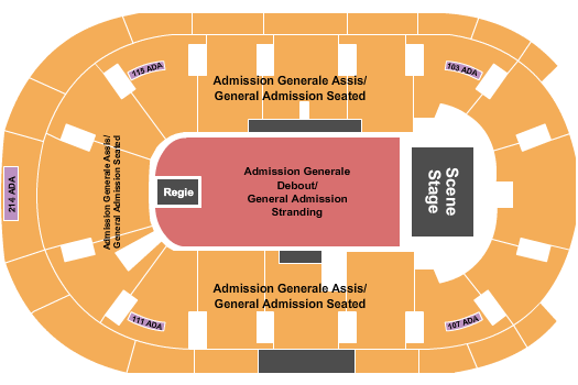 Place Bell Seating Chart: GAFloorStanding/GABowlSeated