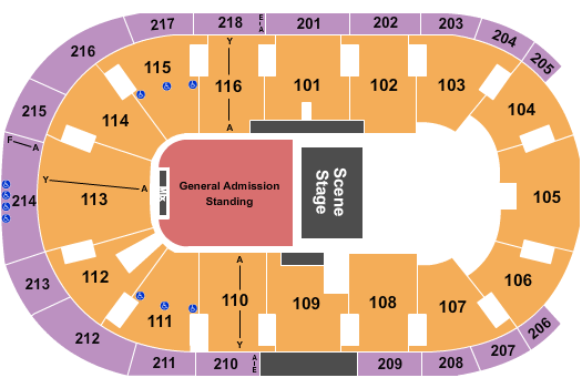 Place Bell Seating Chart: Half House GA