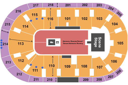 Place Bell Seating Chart: Sum 41