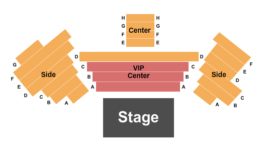 V2 V Theater Upstairs Showroom - Planet Hollywood Resort & Casino Seating Chart: Endstage VIP 2