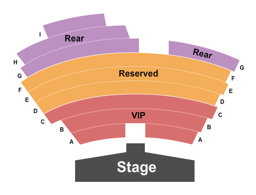 V2 V Theater Upstairs Showroom - Planet Hollywood Resort & Casino Seating Chart: Endstage
