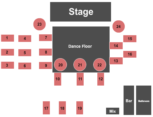 Playhouse Boise Dinner and Event Theater Map