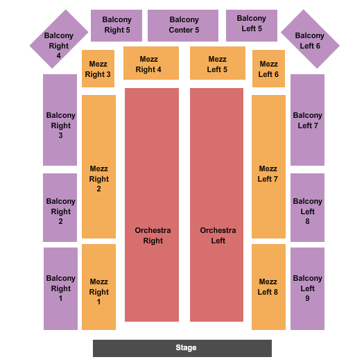 Plymouth Memorial Hall Seating Chart: Endstage 3