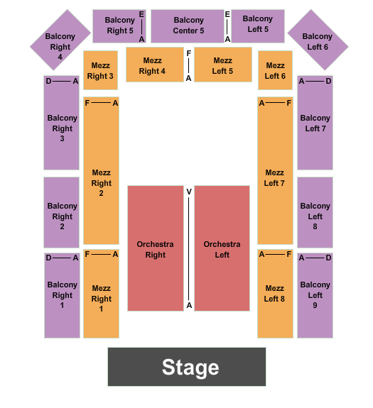 Plymouth Memorial Hall Seating Chart: Endstage 4