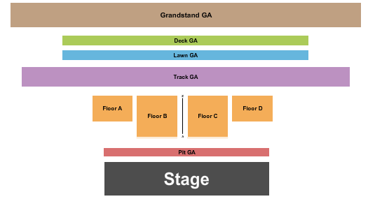 Plymouth Motor Speedway Seating Chart: Endstage Pit & Grandstand GA