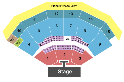 PNC Music Pavilion - Charlotte Seating Chart: Endstage with Catwalk