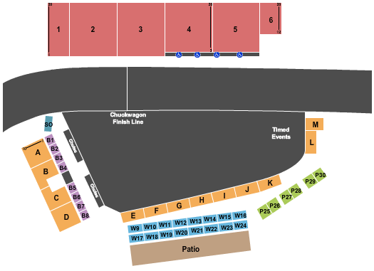 Ponoka Stampede Seating Chart: Rodeo