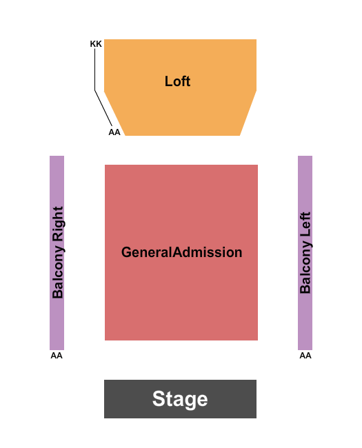 Ponte Vedra Concert Hall Seating Chart: Endstage GA Floor 2