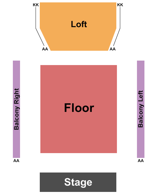 Ponte Vedra Concert Hall Seating Chart: RSV Floor/Loft/Balcony