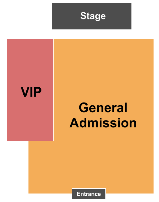 Pop's Nightclub and Concert Venue Seating Chart