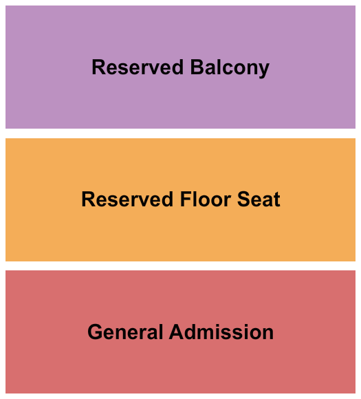 Pop's Nightclub and Concert Venue Seating Chart: GA/RSV Floor/RSV Balc