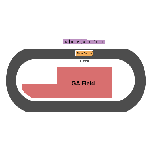 Port Royal Speedway Seating Chart: Grandstand Rsvd/Track