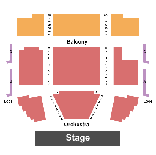 The Port Theatre Seating Chart: Endstage 3