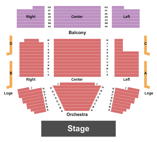 The Port Theatre Seating Chart: Endstage 3