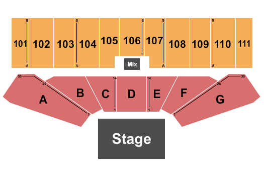 Vystar Pavilion Seating Chart: Endstage