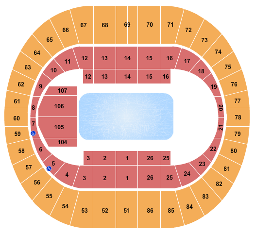 Portland Veterans Memorial Coliseum Seating Chart: Disney On Ice