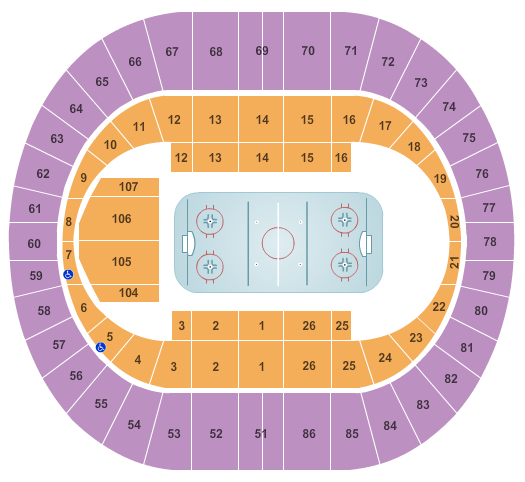 Seating Chart For Veterans Memorial Arena Jacksonville