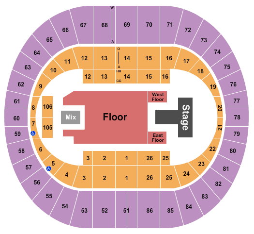 Portland Veterans Memorial Coliseum Seating Chart: Maverick City Music