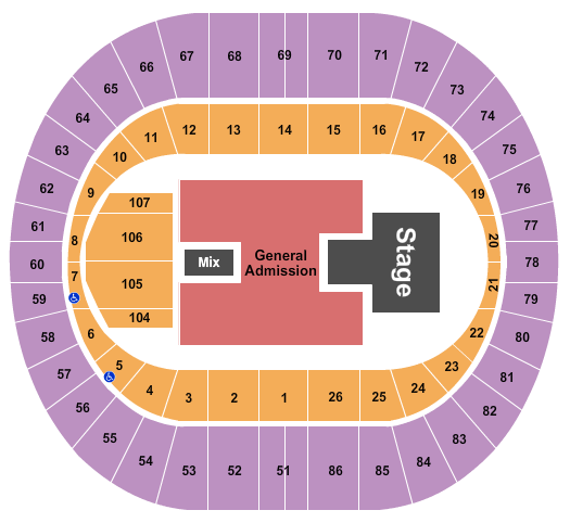 Portland Veterans Memorial Coliseum Seating Chart